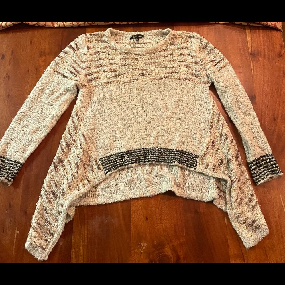 Downtown Coalition Long Sleeve Round Neck  Pullover Sweater Women's Size S/M